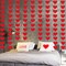 72 Red Hearts Felt Garland - NO DIY - Valentines Red Heart Hanging String Garland - Valentines Decor - Valentine Decorations - Valentines Wedding Anniversary Birthday Party Supplies